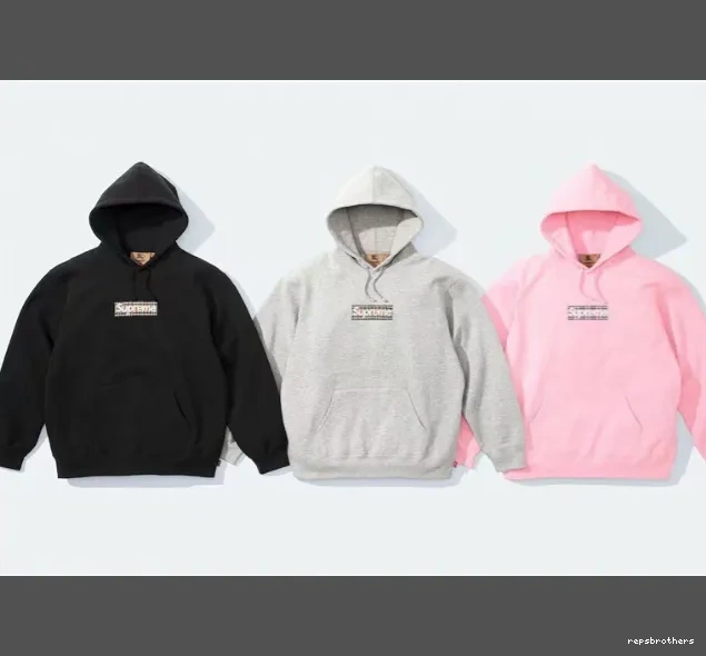 XL L Bogo M Grey Logo Box Hoodie 22SS Black S 0801